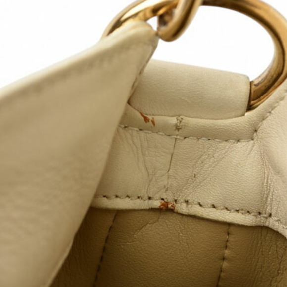 Gucci handbag shoulder bag GUCCI 2way bamboo leather cream - Picture 13 of 15